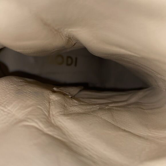 Lodi Sedi Boot Ankle Bootie Black Leather Suede Elastic Black Heel Point… - Picture 9 of 10